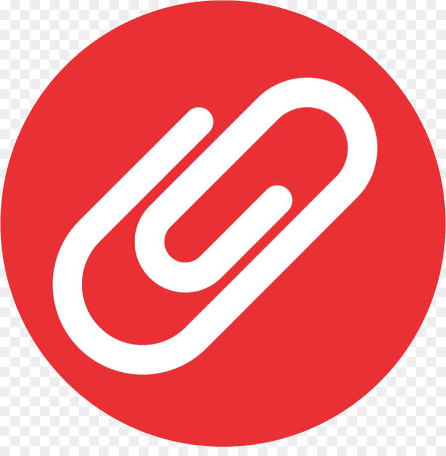 Logo Paper clip Office Handel - Roter Papierclip