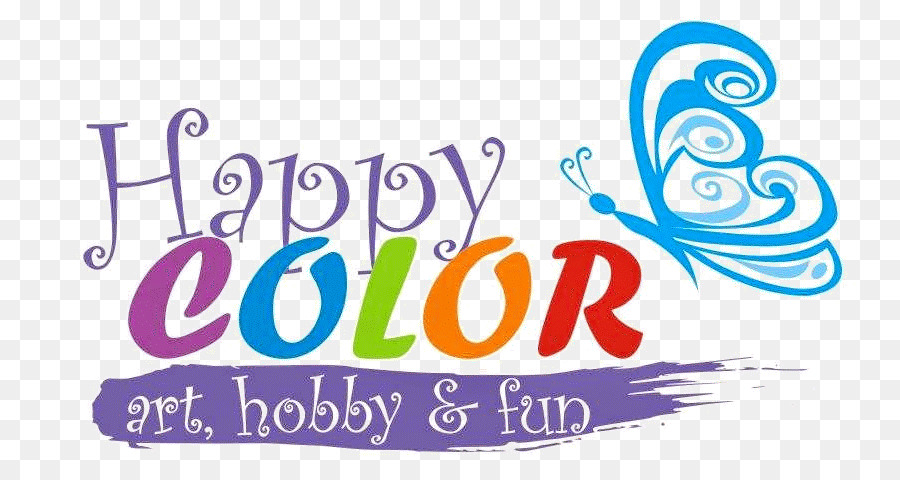 Glückliche Farbe Kunst Hobby Logo Zeichnung - Farbe Schallwellen