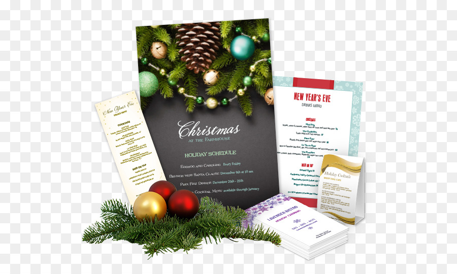 Quảng cáo trang trí Giáng sinh sản Phẩm Siêu Cây - nhà hàng đơn flyer