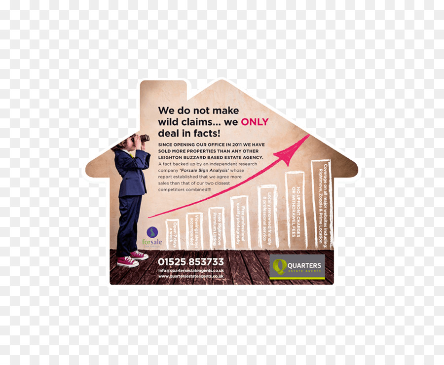 Werbung Immobilienmakler Flyer Marketing Haus - Marketing