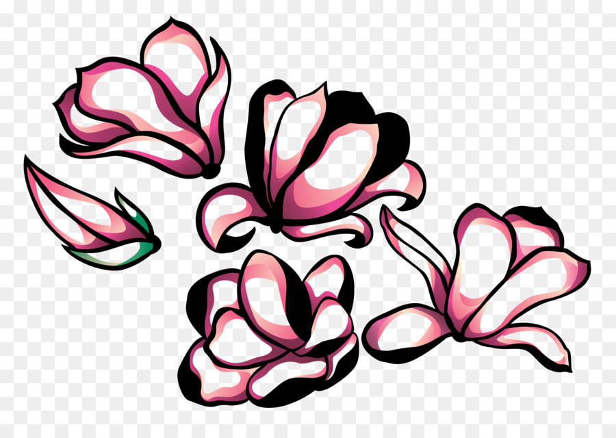 Fantasia floreale pianta a Fioritura fiori recisi - Tatuaggi Temporanei