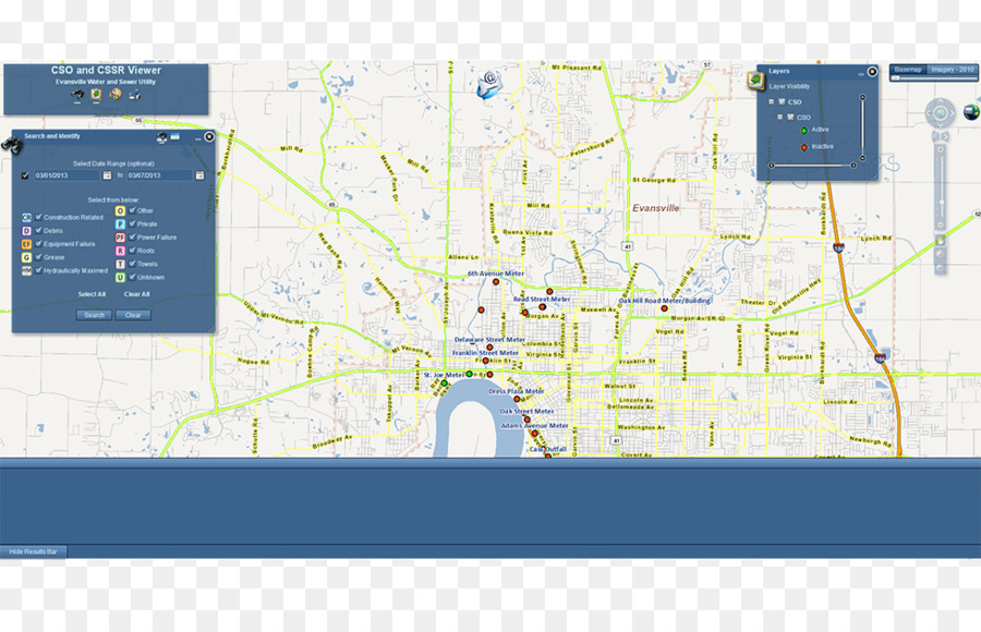 Mappa Open data Geografici Sistema di Informazione del Piano di Zona, Commissione Rifiuti - app mappa