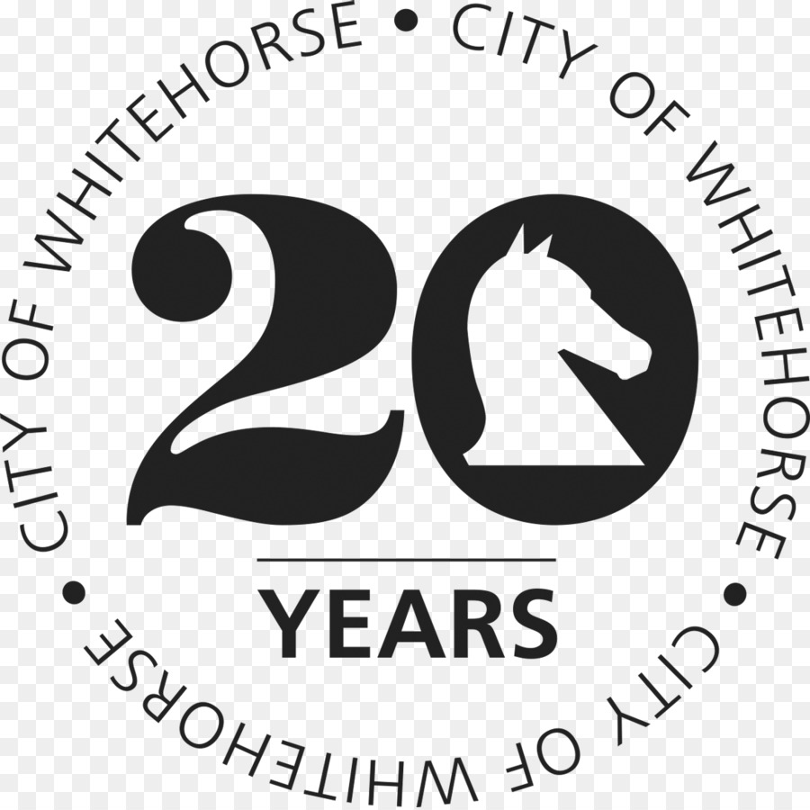 Schwarz und weiß-Anzahl-Design - Whitehorse