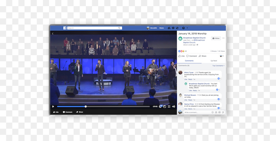 Streaming media, Facebook in diretta Live Broadcasting televisivo Video - chiesa di marketing