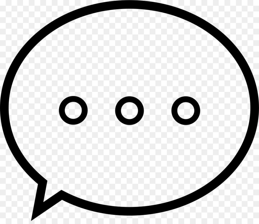 Clip-art-Emoticon Schwarz M - cloud chat