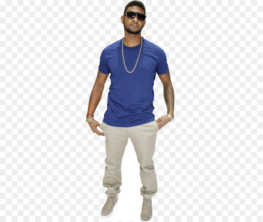 T-shirt Schulter-Ärmel-Promi-Ausschnitte Usher Life-Size-Ausschnitt-Jeans - T Shirt