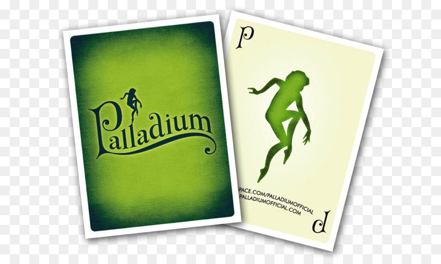 Logo Grüne Schrift Marke Palladium - Hotel Flyer