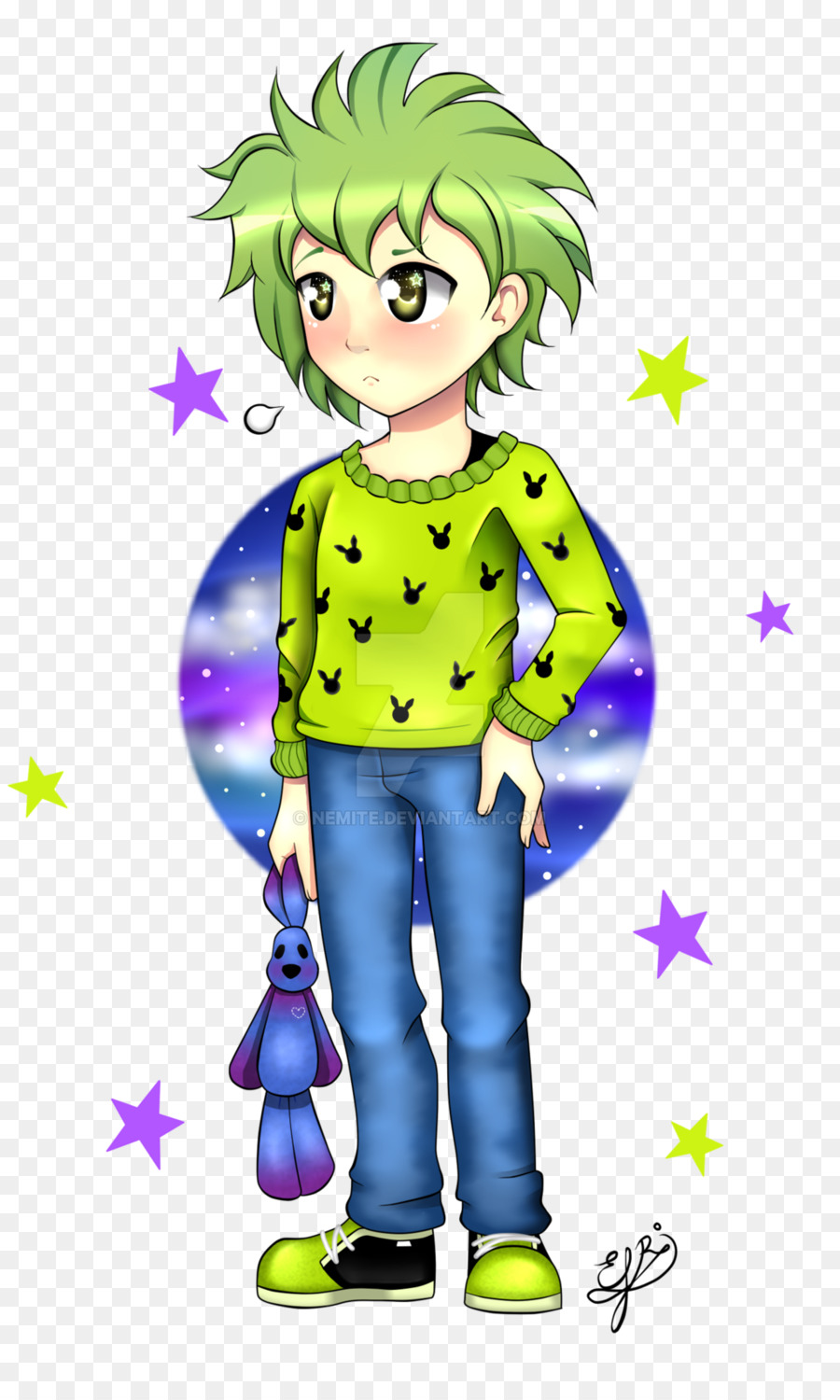 Illustrazione di arte di Clip Ragazzo Costume Verde - ragazzo