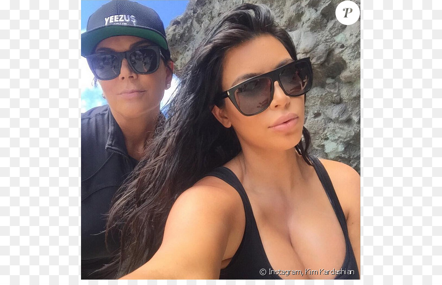 Kim Kardashian Keeping Up with the Kardashians Celebrità Occhiali da sole Selfie - Occhiali da sole