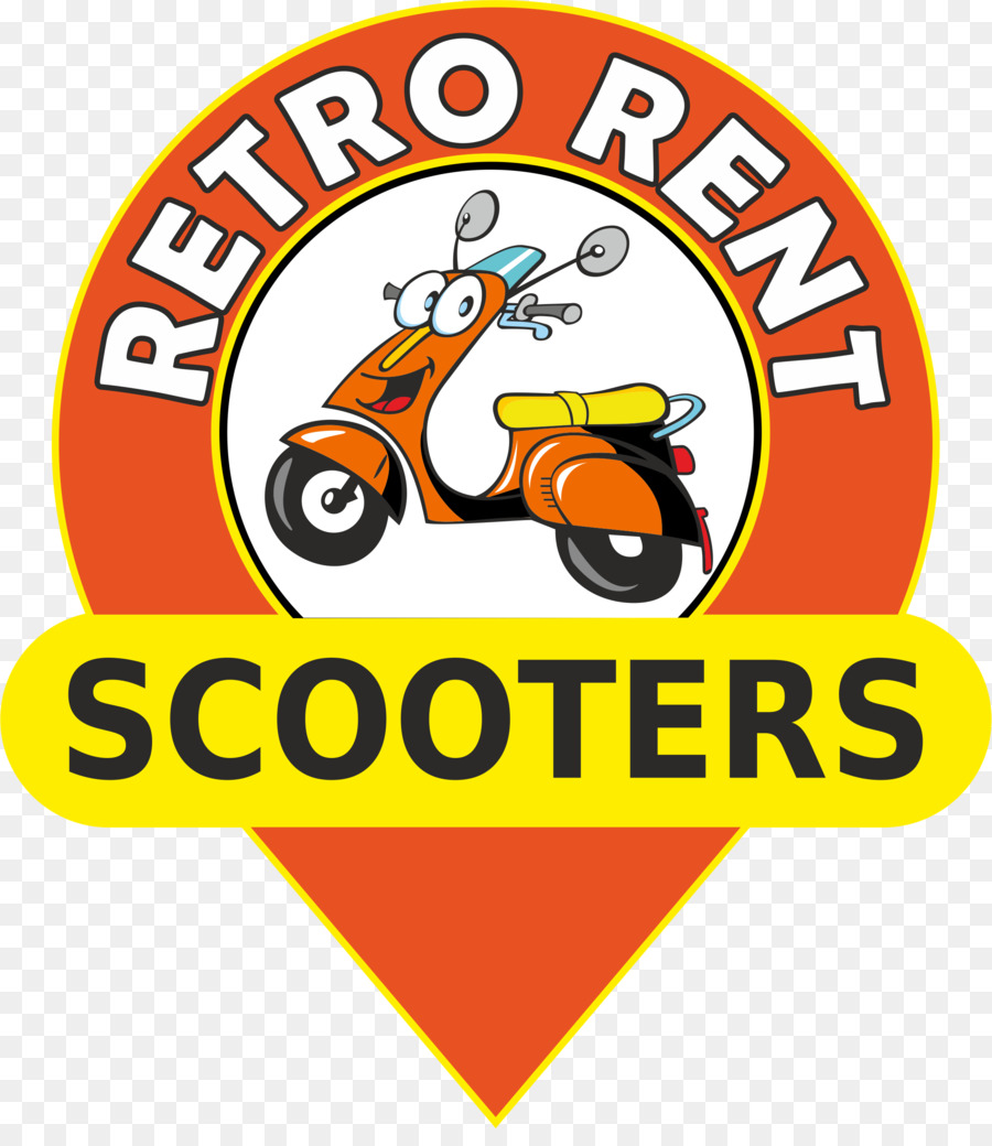 Clip art Logo der Marke Scooter Produkt - retro Roller