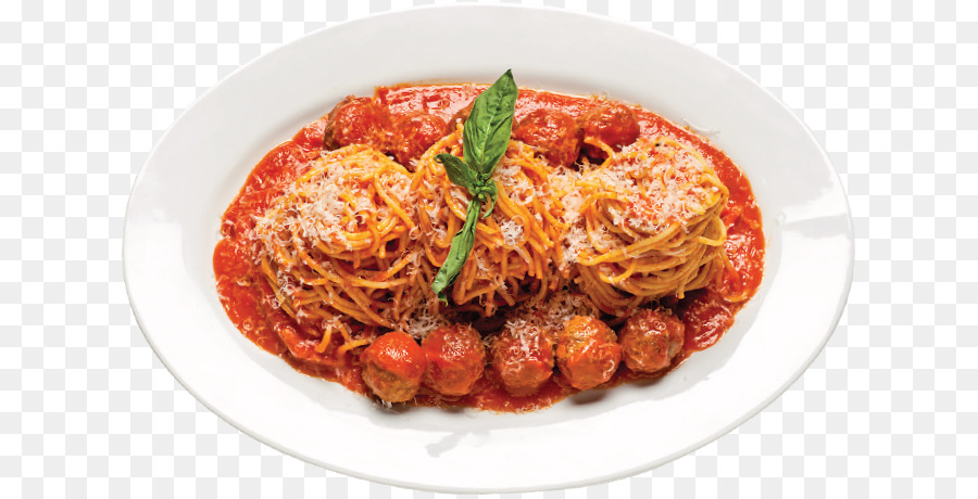 Spaghetti alla puttanesca Pasta al pomodoro Marinara sauce Taglierini Fra diavolo sauce - clip art di spaghetti e polpette