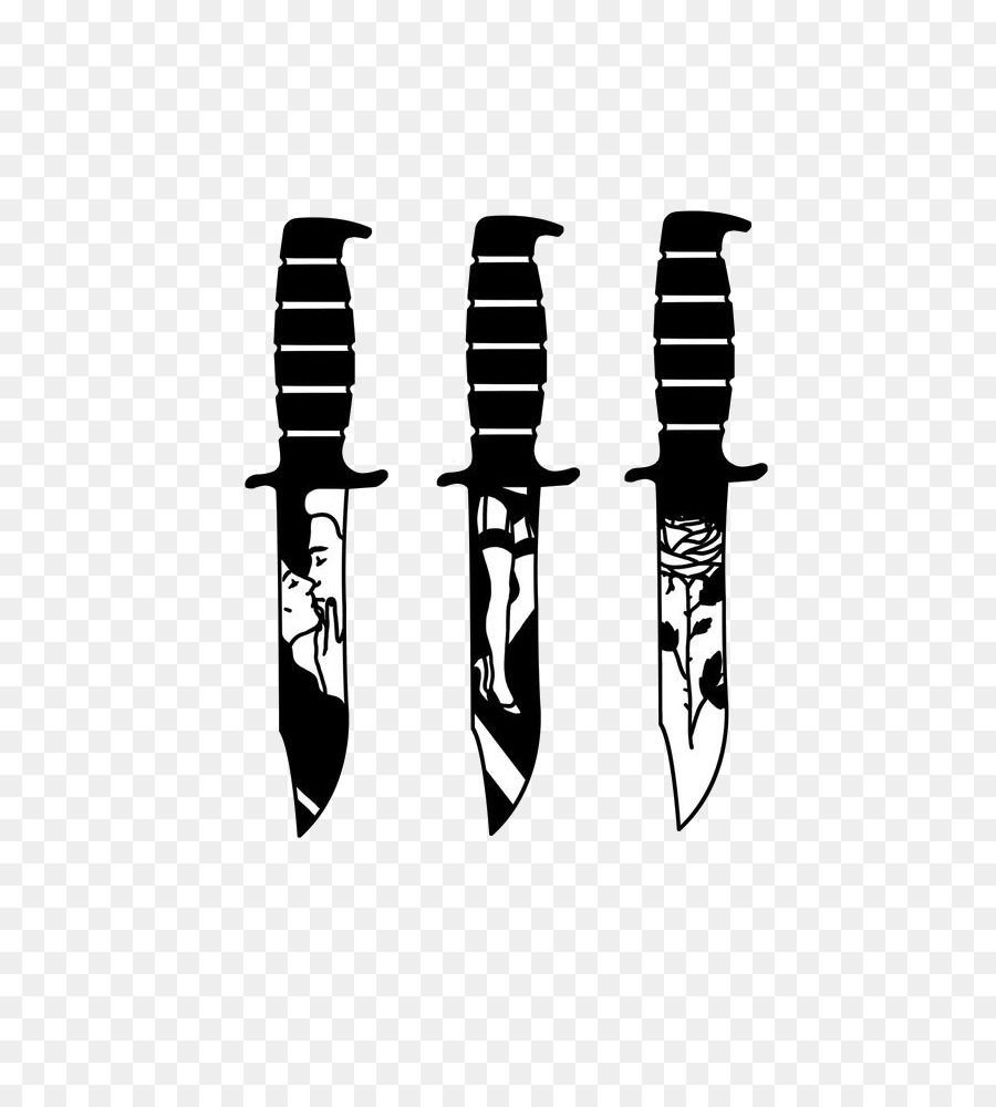 Messer-Tattoo-Flash-Blade-Design - Messer