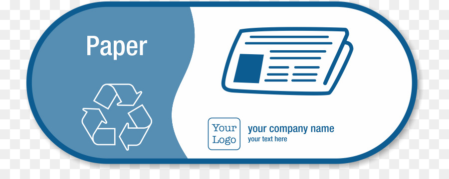 Papier-recycling-Logo, Recycling-symbol - die wiederverwertung von Papier
