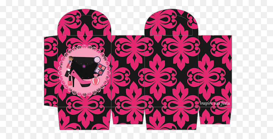 Partito Borsetta di Carta di Compleanno a forma di Clessidra corsetto - rosa modello