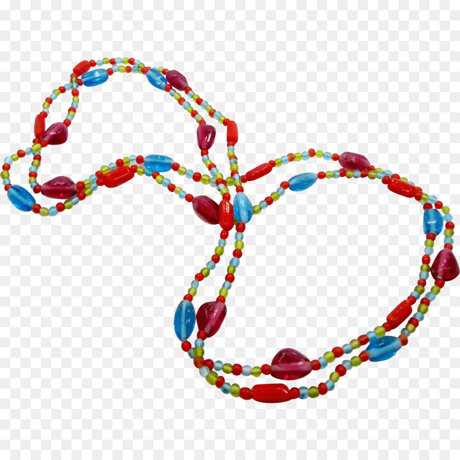 Perlen-Halsketten-Schmuck-Glas-Armband - Halskette
