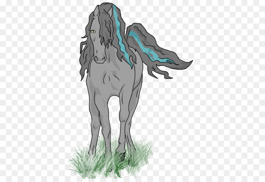 Mustang Unicorno Illustrazione Freikörperkultur Fauna Selvatica - lupo mannaro uccidere