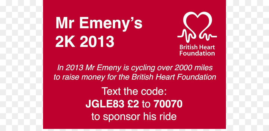 Marke Banner Logo Line British Heart Foundation - cookie Spendenaktion poster