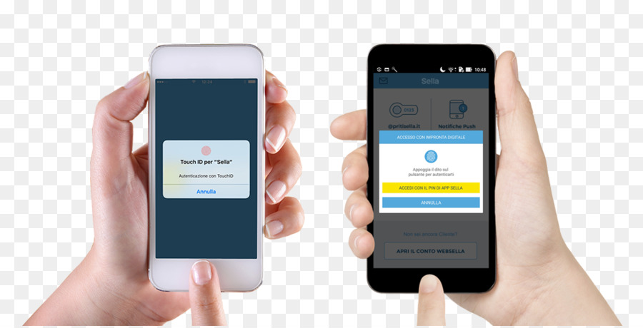 Smartphone telefono di Banca Sella app Mobile E-autenticazione - smartphone