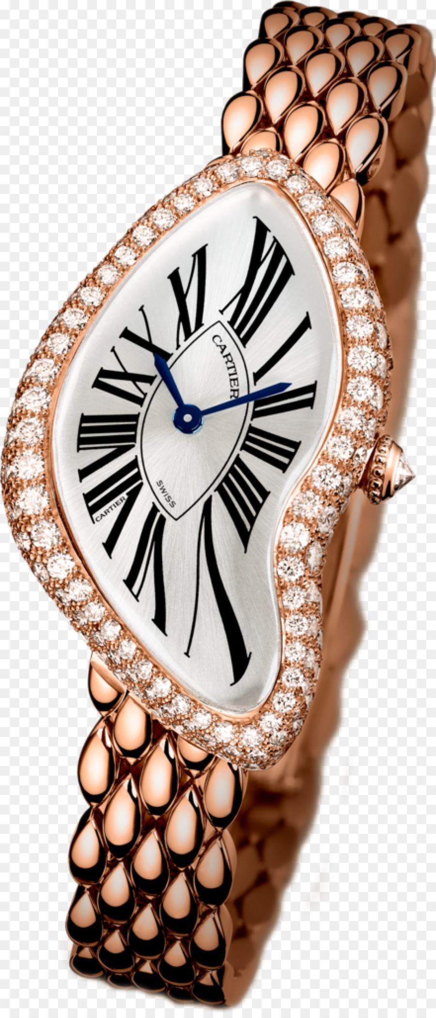 Uhr-Cartier-Diamant-Gold - Uhr
