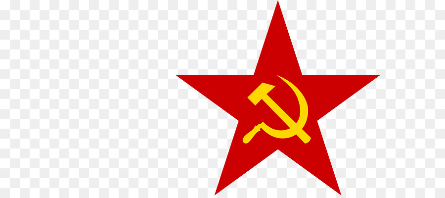 Kommunismus, Kommunistische Symbolik von Hammer und Sichel, Rote Sterne Sowjetunion - wave Punkt flag
