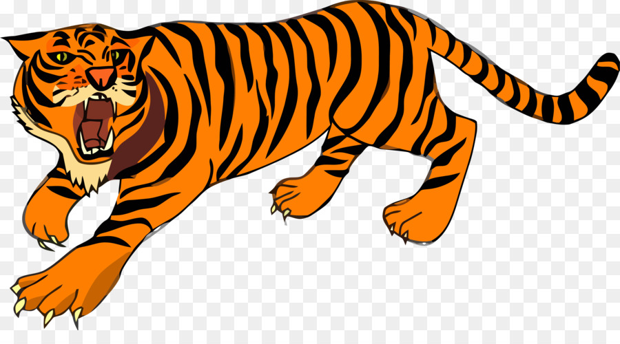 Gatto del bengala tigre del Bengala Clip art Felidae Openclipart - Tiger Clip art