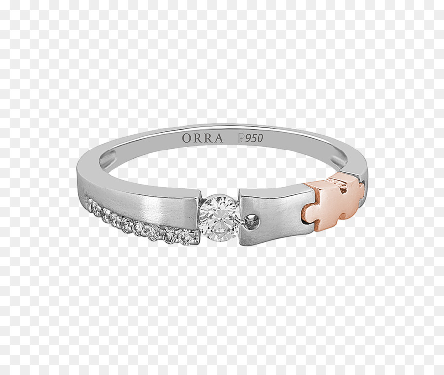 Verlobungsring Platin Diamant-Armband - Ring