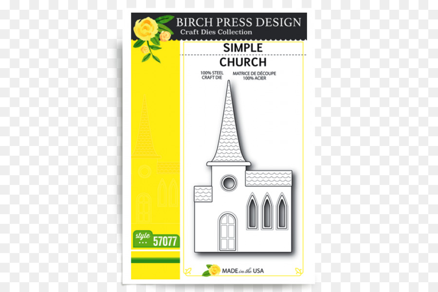 Carta di taglio che di Design Artigianale - semplice chiesa di design