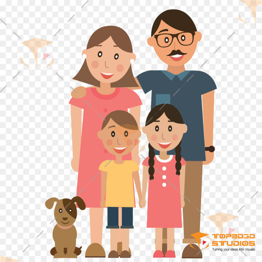 Familie Illustration-clipart-Bild Kind - Familie