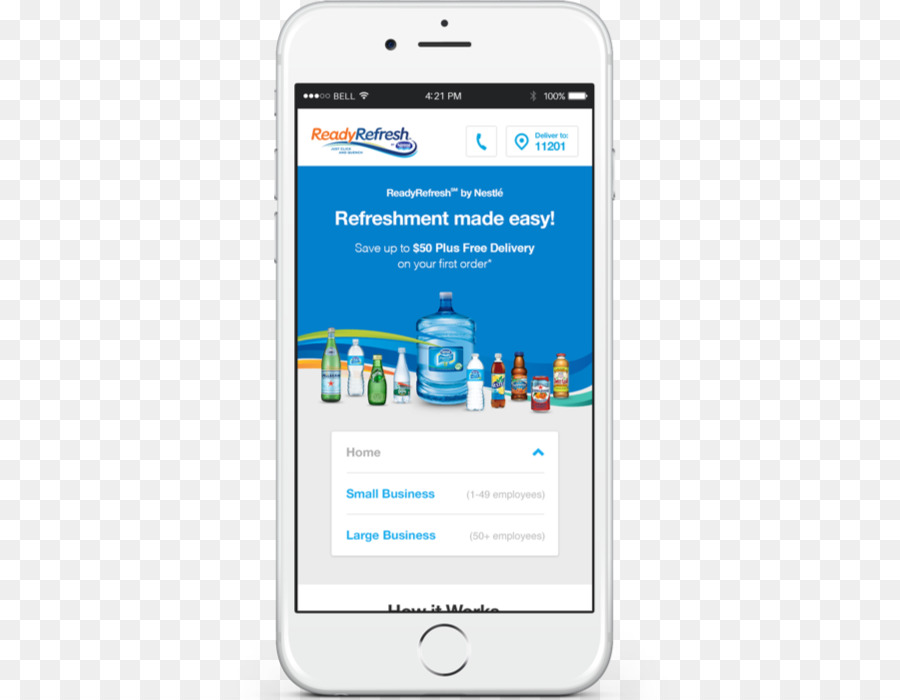 Smartphone Company Nestlé Waters North America Handys Treue Programm - spa landing page