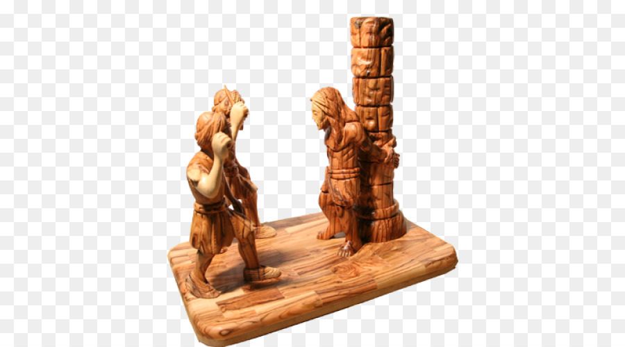 Skulptur Figur - butter Holz