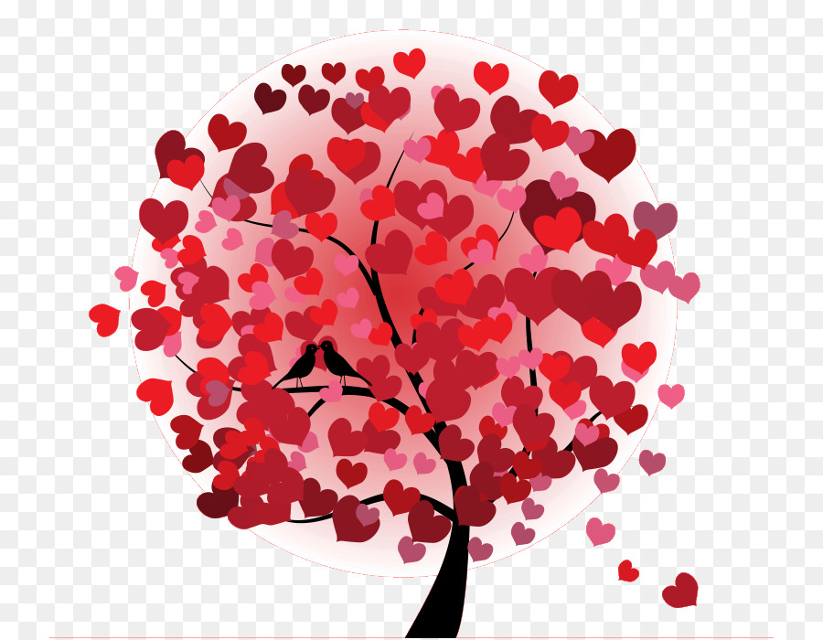 Grafica vettoriale di Albero di Amore Clip art - albero