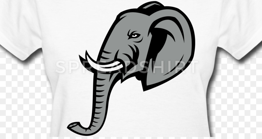 T-shirt mit Elefanten-Logo-Vektor-Grafik-clipart - T Shirt