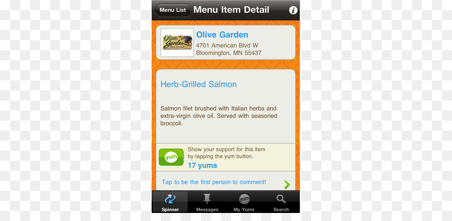 Smartphone für Feature-Phones, Handheld-Geräten Font-Multimedia - restaurant Menü app