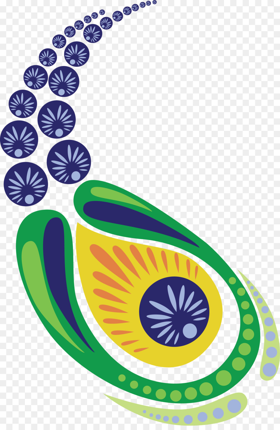 Ấn độ Clip tài Liệu nghệ thuật Dệt Biểu tượng - peacock lá