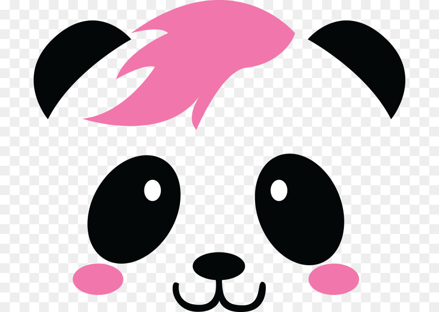 Riesen-panda-Bär-Party-Zeichnung - die Hälfte aus