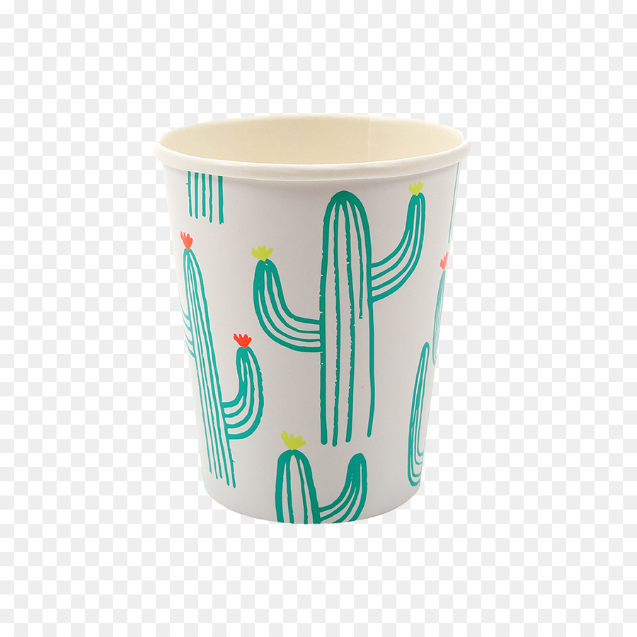 Papier Tasse Teller Kaktus Party Tassen - Gemischtwarenladen