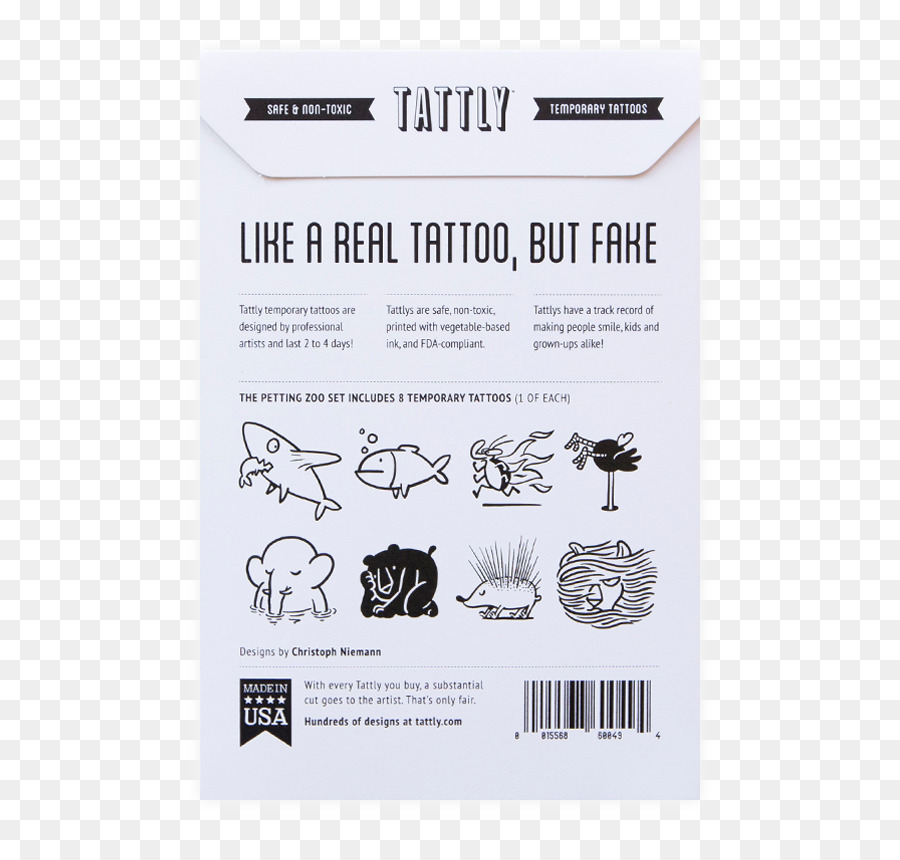Papier Tattly Tattoo-Aquarell-Design - Design