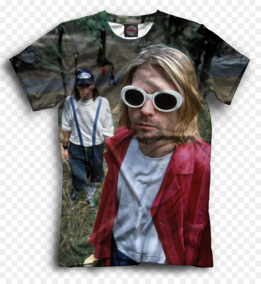 T-shirt Kurt Cobain Nirvana Disegno Grunge - Maglietta