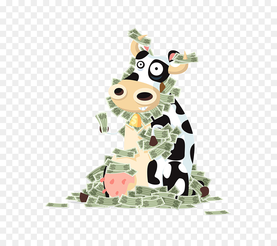 Rinder Cash cow Money Clip art Vektor Grafiken - milchkuh
