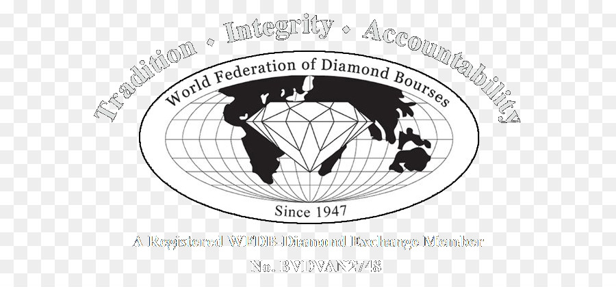 World Federation of Diamond Bourses Exchange Logo Welt Diamanten Rat - Diamantentausch