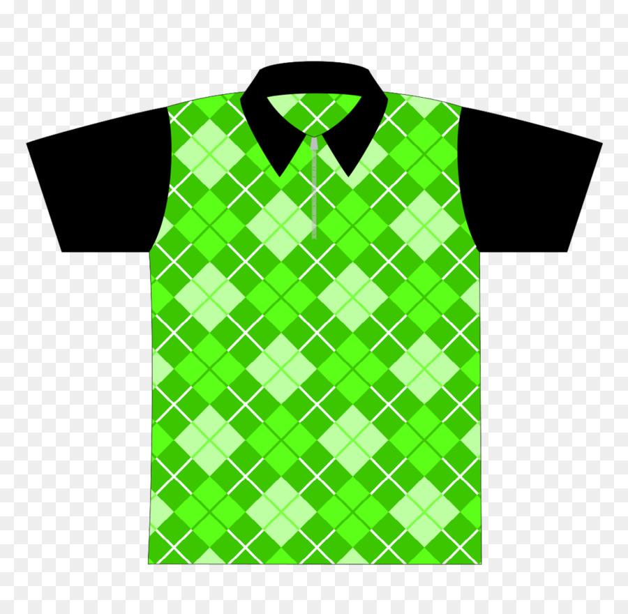 T-shirt a Scacchi Sleeve Polo shirt Verde - architettura europea