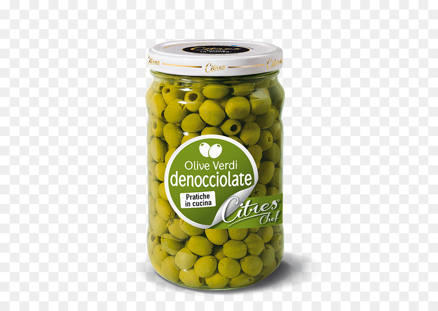 Mason jar Pea Glas Essen - grüne Oliven