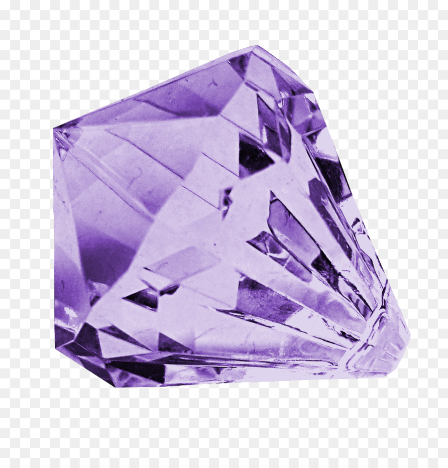 Edelstein-Diamant-Amethyst Zirkon Kristall - lila Juwel