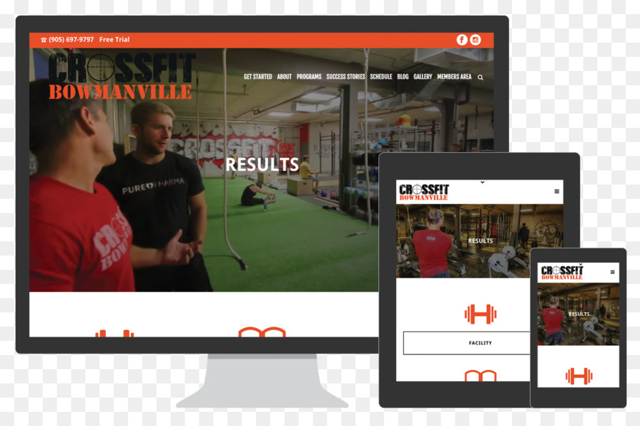 CrossFit Bowmanville Website Intowne Galerie Affiliate marketing - Fitness landing page