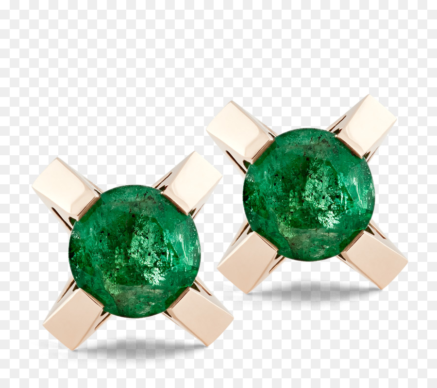 Smaragd Ohrringe gold Farbigen - Smaragd