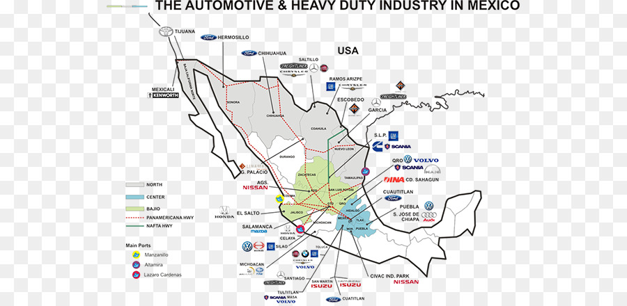 Messico Auto industria Automobilistica Ford Motor Company - impianti industriali