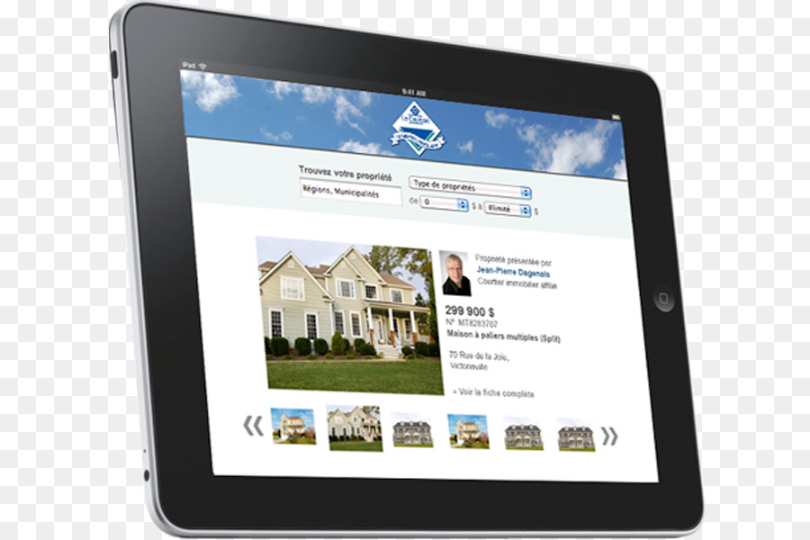 Computer Tablet Multimediale dispositivo di Visualizzazione del Sito web del Prodotto - agenzia di viaggi billboard