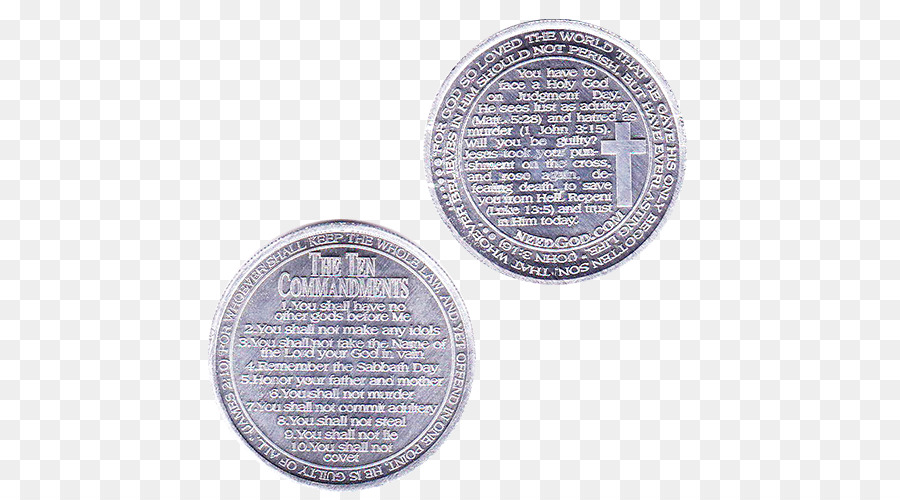 Münze Bibel Zehn Gebote, Das Evangelium - Münze