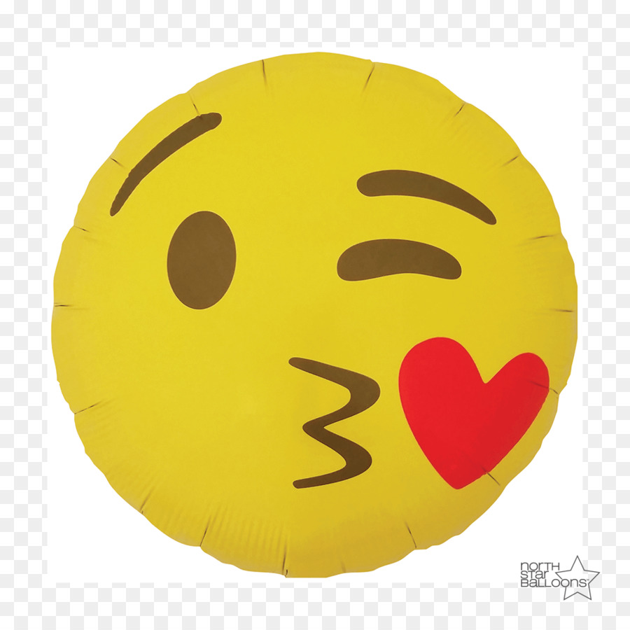 Ballon Emoji Kuss Geburtstagsparty - Ballon