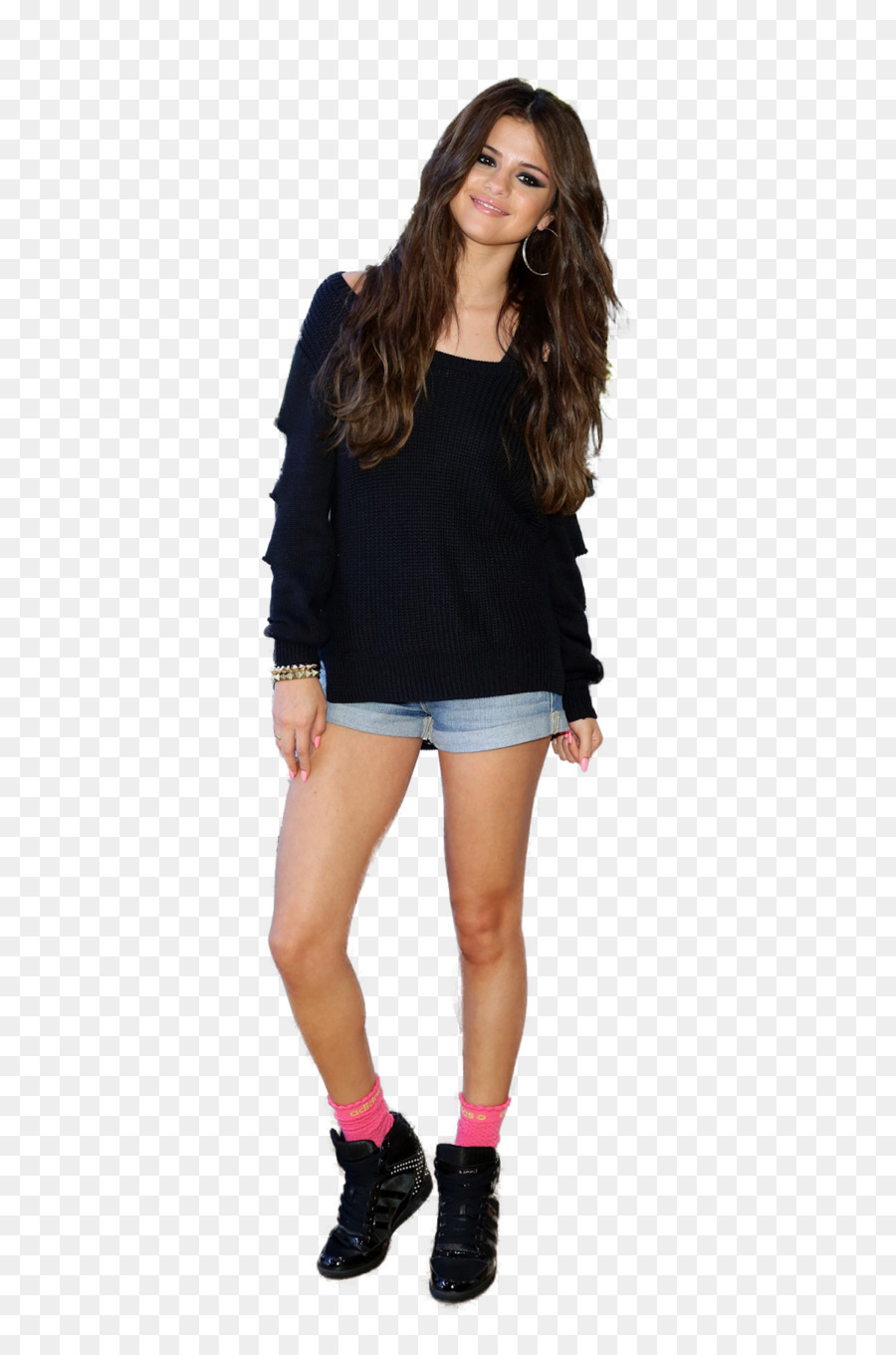 Ärmel-Schulter-Shorts-Schuh - Selena Gomez